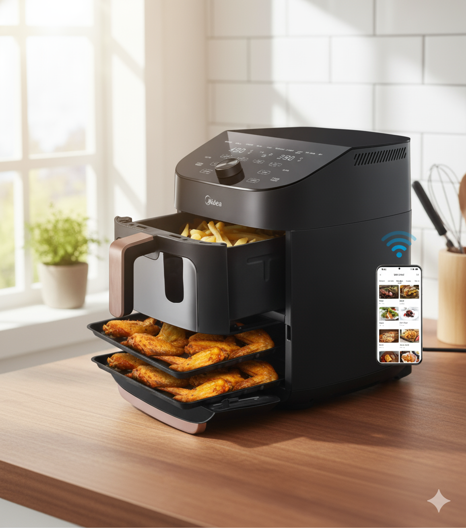 Midea Hot Air Fryer, Double Stack